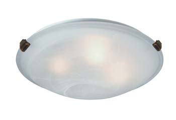 Artcraft - AC2352SPBU - Three Light Flush Mount - Clip Flush - Brunito