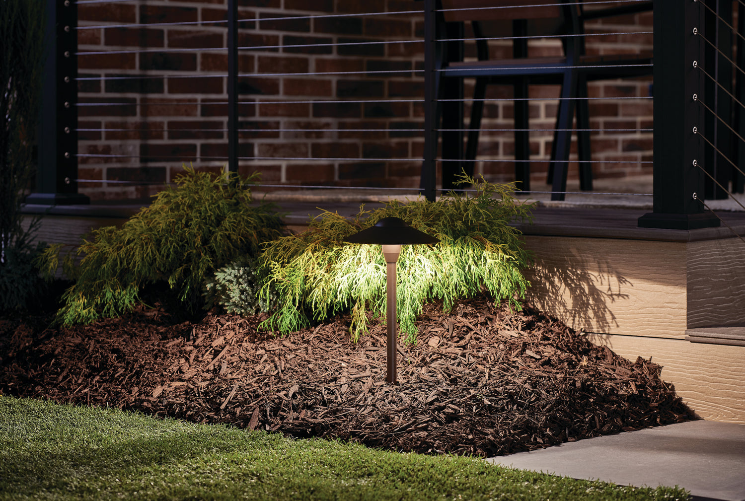 Kichler - 15410AZT - LED Path & Spread - No Family - Textured Architectural Bronze