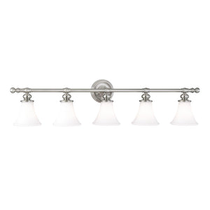 Hudson Valley - 4505-SN - Five Light Bath Bracket - Weston - Satin Nickel