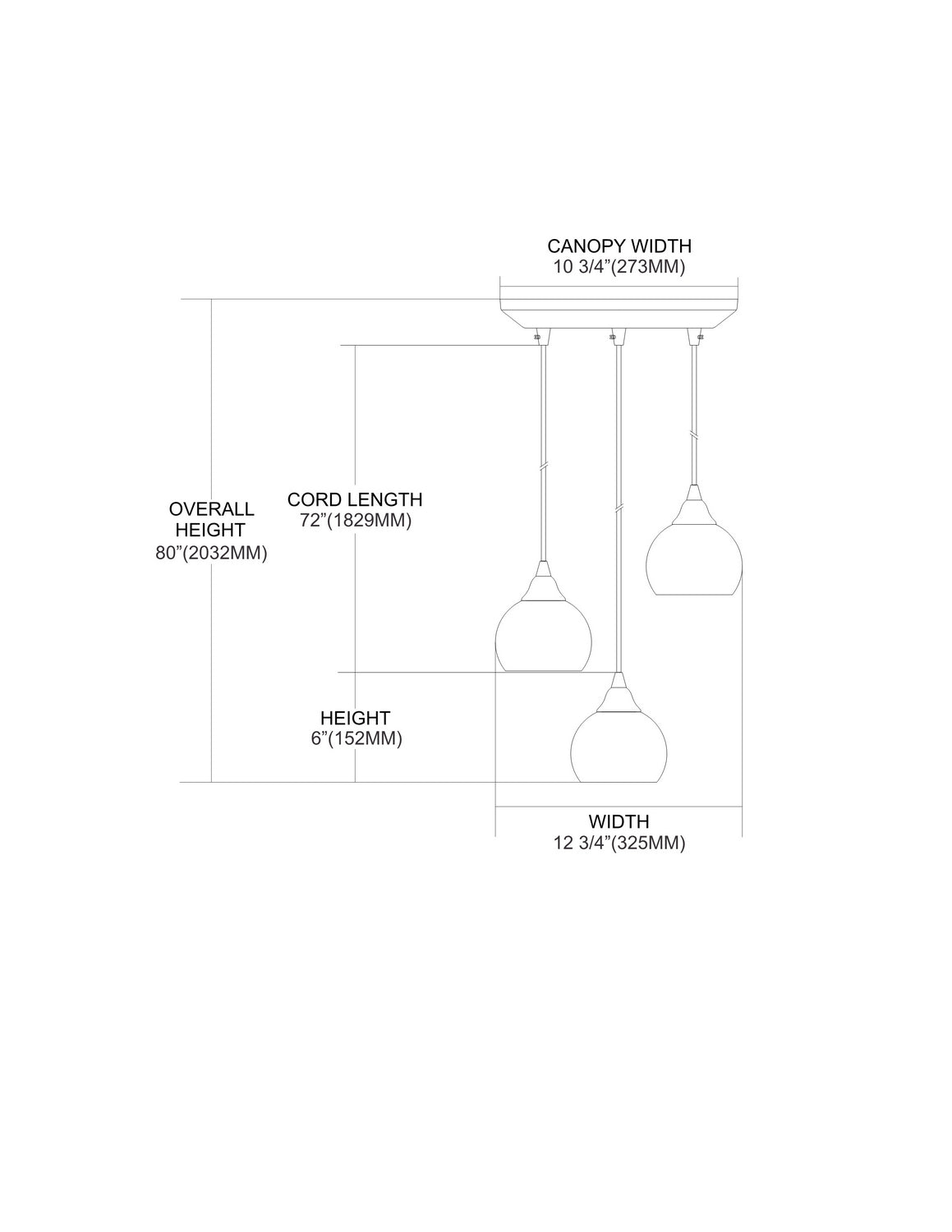 ELK Home - 101-3MT - Three Light Pendant - Mela - Satin Nickel