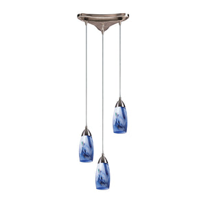 ELK Home - 110-3MT - Three Light Pendant - Milan - Satin Nickel