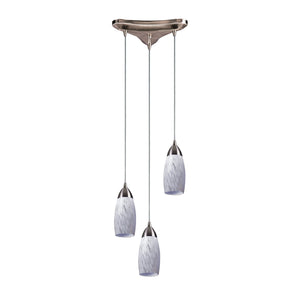 ELK Home - 110-3SW - Three Light Pendant - Milan - Satin Nickel