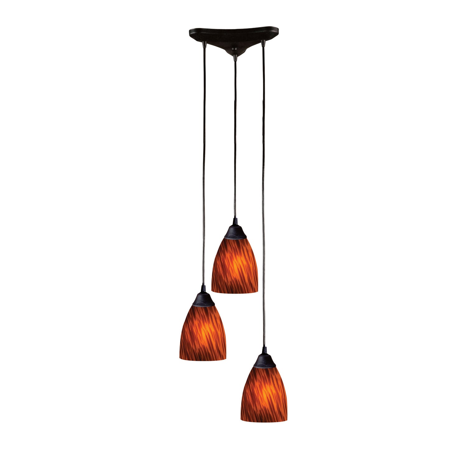 ELK Home - 406-3ES - Three Light Pendant - Classico - Dark Rust