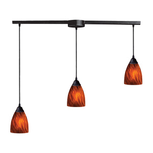 ELK Home - 406-3L-ES - Three Light Pendant - Classico - Dark Rust