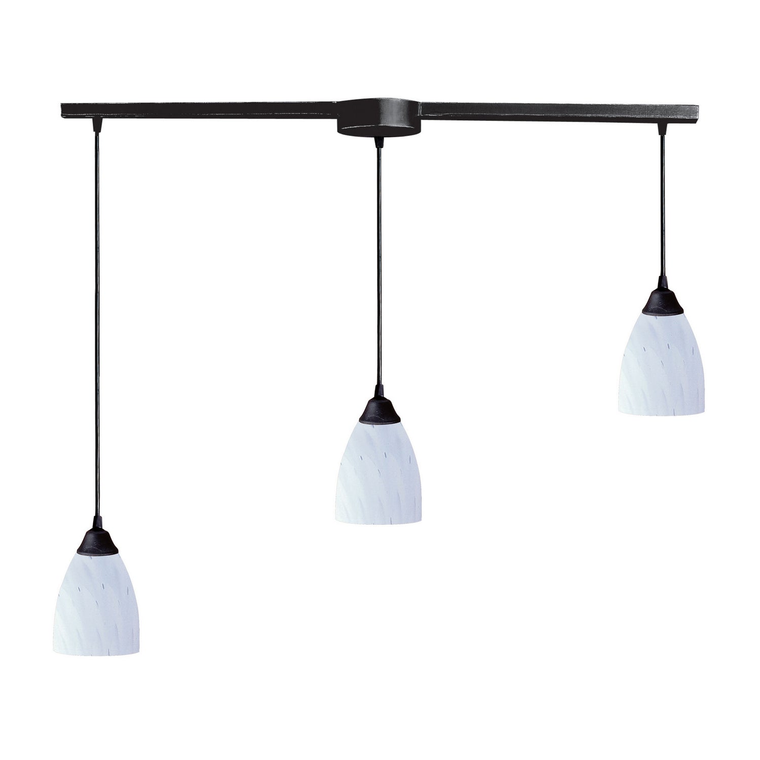 ELK Home - 406-3L-WH - Three Light Pendant - Classico - Dark Rust