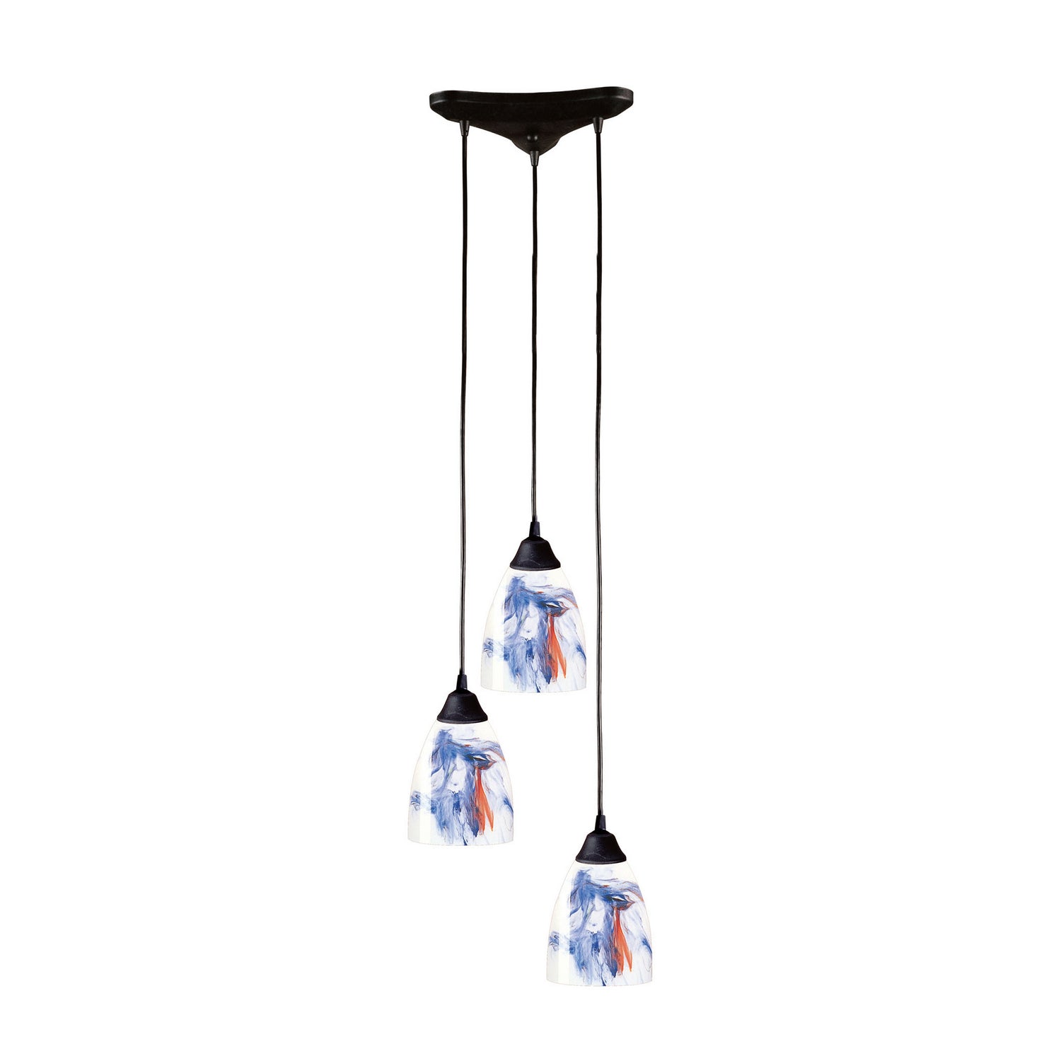 ELK Home - 406-3MT - Three Light Pendant - Classico - Dark Rust