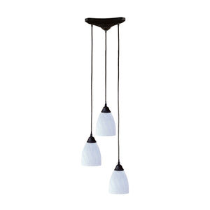 ELK Home - 406-3WH - Three Light Pendant - Classico - Dark Rust