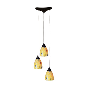 ELK Home - 406-3YW - Three Light Pendant - Classico - Dark Rust