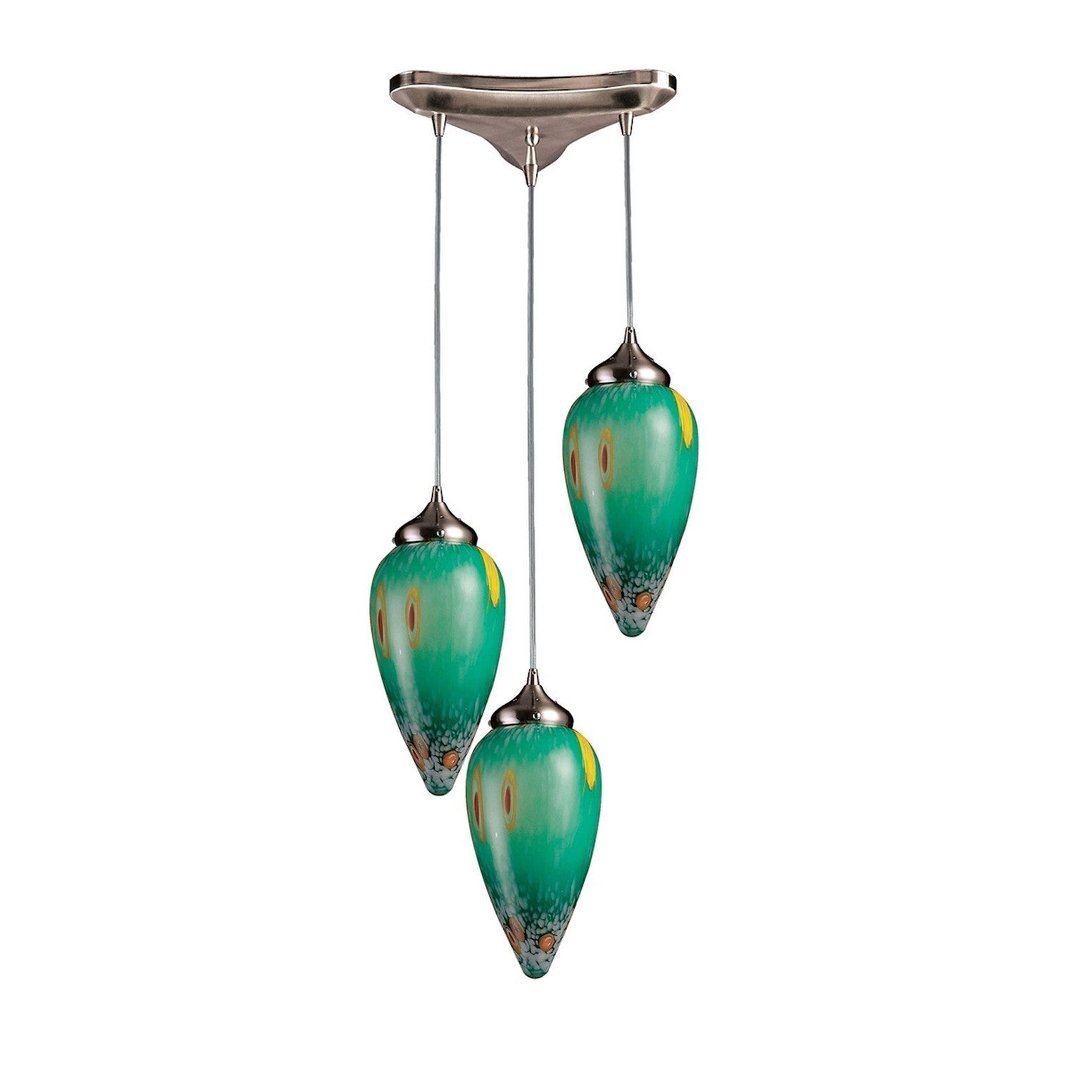 ELK Home - 503-3EM - Three Light Chandelier - Lacrima - Dark Rust