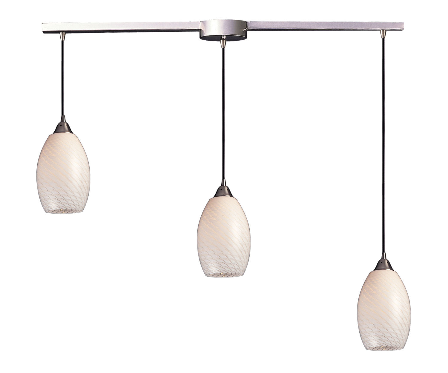 ELK Home - 517-3L-WS - Three Light Pendant - Mulinello - Satin Nickel