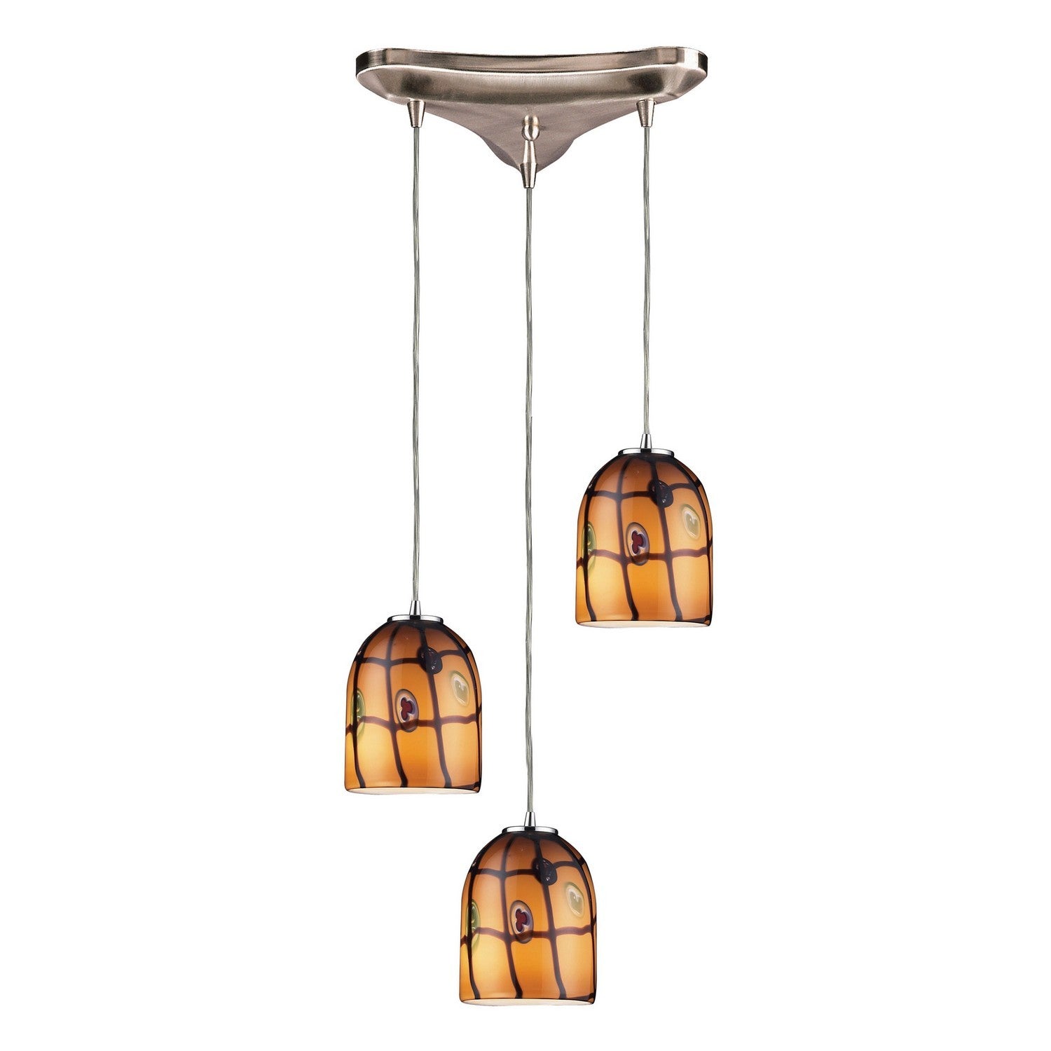 ELK Home - 543-3CI - Three Light Pendant - Rapture - Satin Nickel