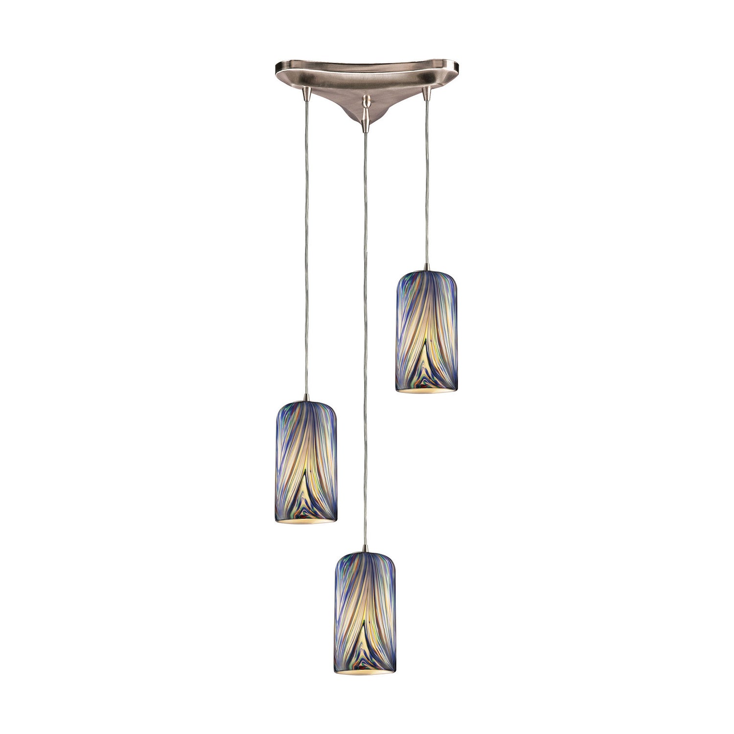 ELK Home - 544-3MO - Three Light Pendant - Molten - Satin Nickel