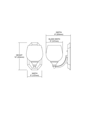 ELK Home - 570-1C-MLT - One Light Vanity Lamp - Mix-N-Match - Polished Chrome