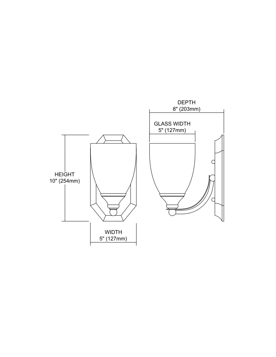 ELK Home - 570-1C-WH - One Light Vanity Lamp - Mix-N-Match - Polished Chrome