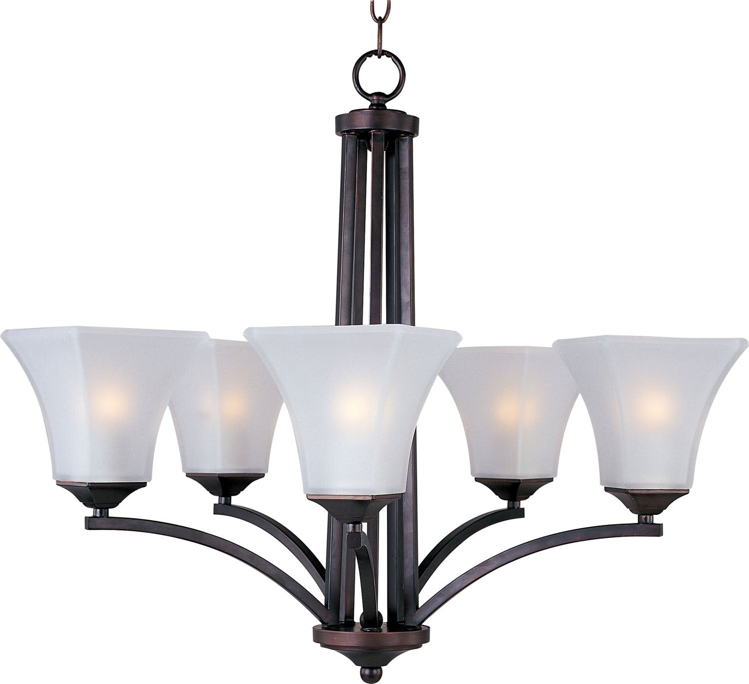 Maxim - 20095FTOI - Five Light Chandelier - Aurora - Oil Rubbed Bronze