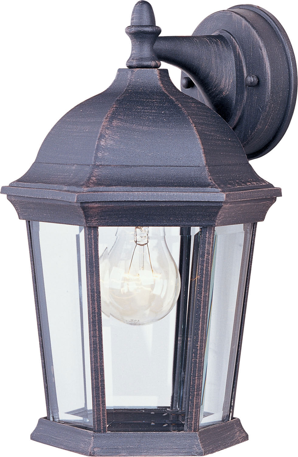 Maxim - 1024RP - One Light Outdoor Wall Lantern - Builder Cast - Rust Patina