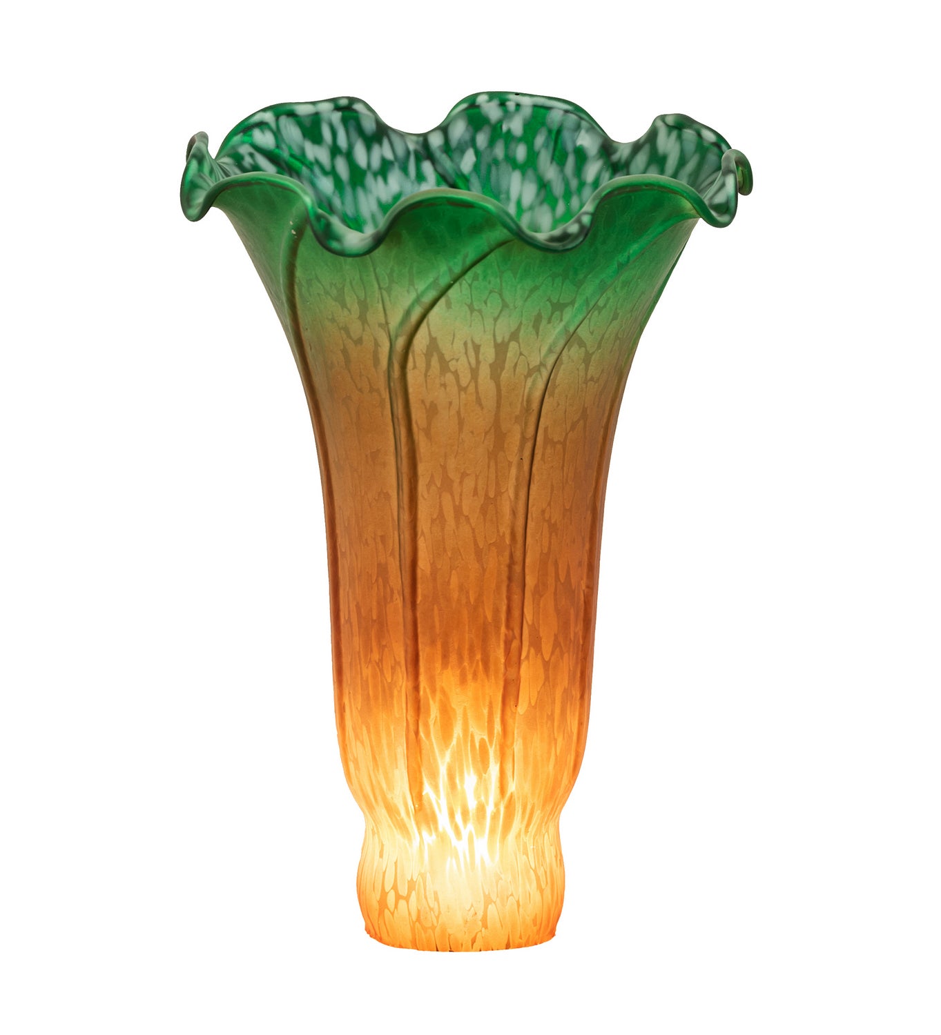 Meyda Tiffany - 10192 - Shade - Amber/Green Pond Lily - Amber