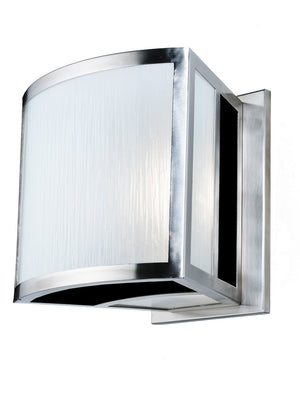 Meyda Tiffany - 103375 - One Light Wall Sconce - Targette - Brushed Stainless Steel