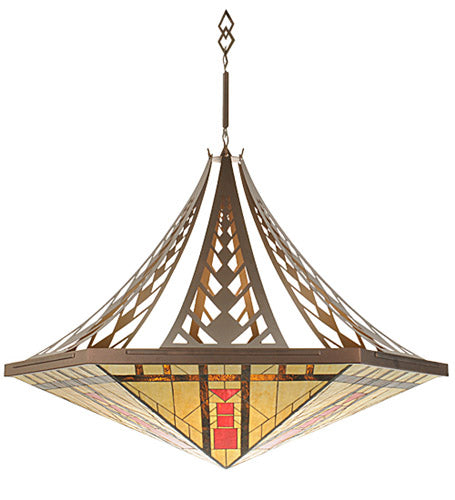 Meyda Tiffany - 103993 - Eight Light Pendant - North Sonoma - Beige Flame Xag