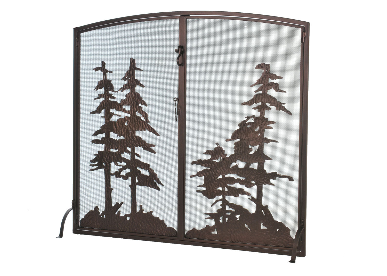 Meyda Tiffany - 106333 - Fireplace Screen - Tall Pines - Mahogany Bronze