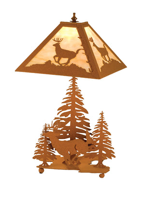 Meyda Tiffany - 15268 - Two Light Table Lamp - Lone Deer - Earth