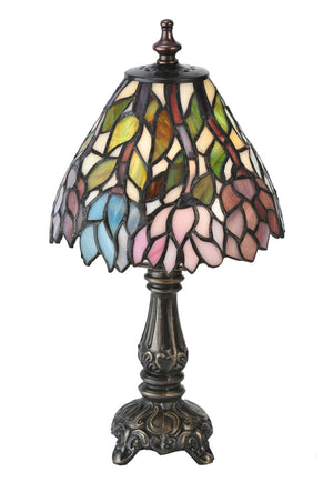 Meyda Tiffany - 18520 - One Light Mini Lamp - Wisteria - Oil Rubbed Bronze