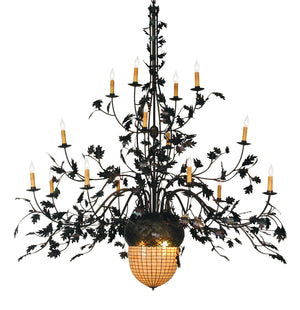 Meyda Tiffany - 19061 - 19 Light Chandelier - Greenbriar Oak - Antique Copper