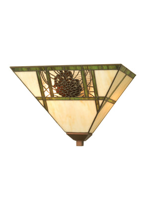 Meyda Tiffany - 20635 - Two Light Wall Sconce - Pinecone Ridge - Mahogany Bronze