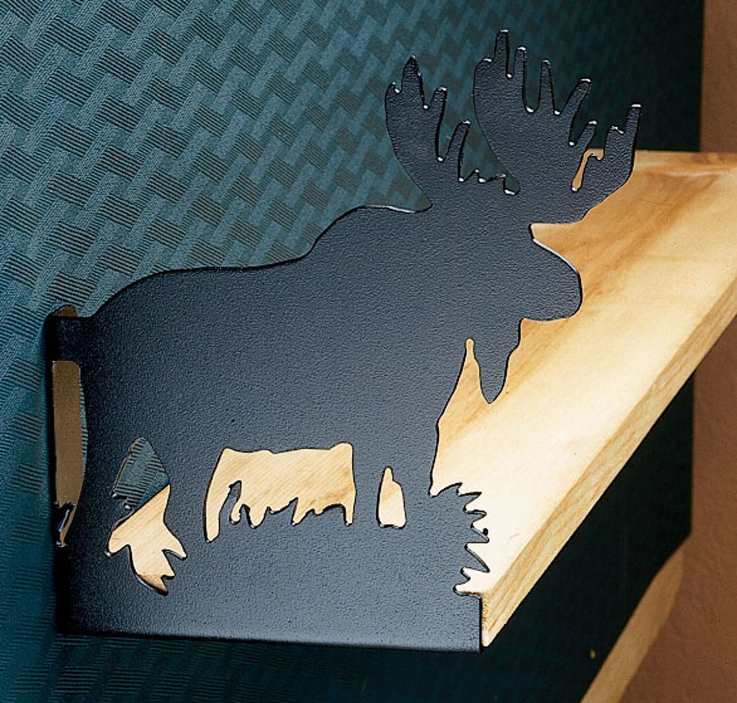 Meyda Tiffany - 23389 - Brackets - Moose - Textured Black