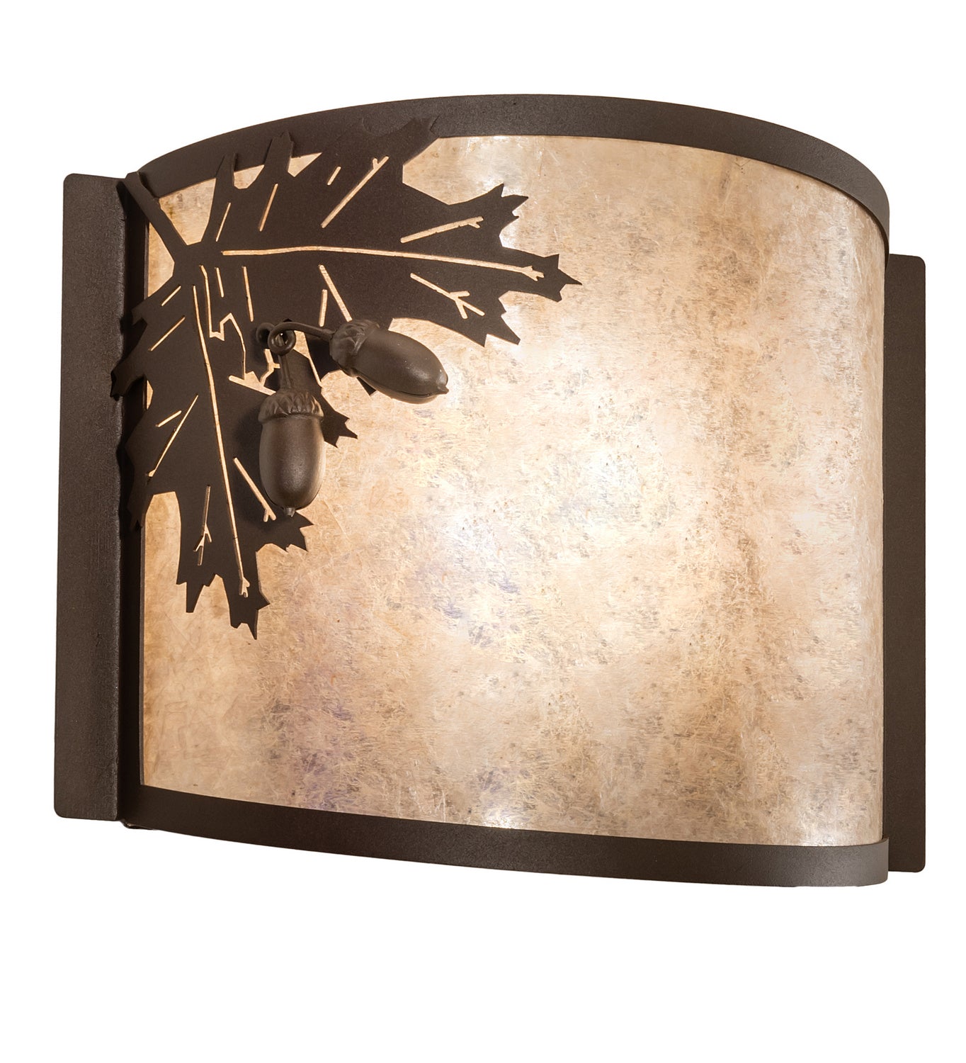 Meyda Tiffany - 23836 - One Light Wall Sconce - Oak Leaf & Acorn - Rust