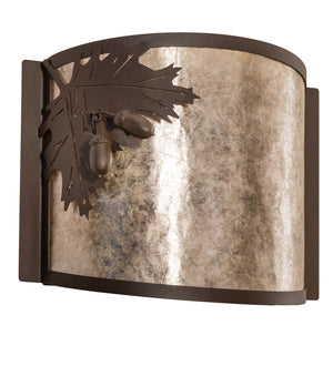 Meyda Tiffany - 23836 - One Light Wall Sconce - Oak Leaf & Acorn - Rust