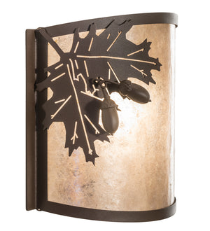 Meyda Tiffany - 23836 - One Light Wall Sconce - Oak Leaf & Acorn - Rust