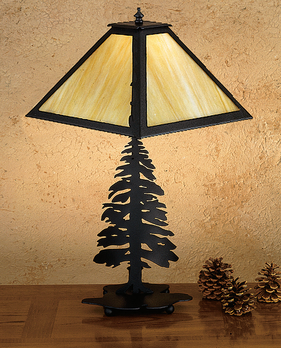 Meyda Tiffany - 27103 - Table Lamp - Tall Pines - Craftsman Brown