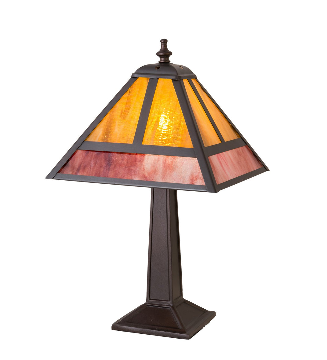 Meyda Tiffany - 27123 - One Light Accent Lamp - T" Mission" - Craftsman Brown,Mahogany Bronze