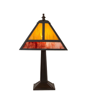 Meyda Tiffany - 27123 - One Light Accent Lamp - T" Mission" - Craftsman Brown,Mahogany Bronze