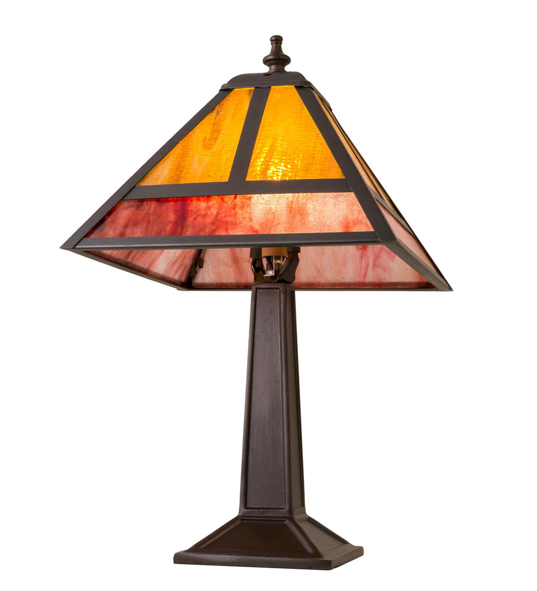 Meyda Tiffany - 27123 - One Light Accent Lamp - T" Mission" - Craftsman Brown,Mahogany Bronze