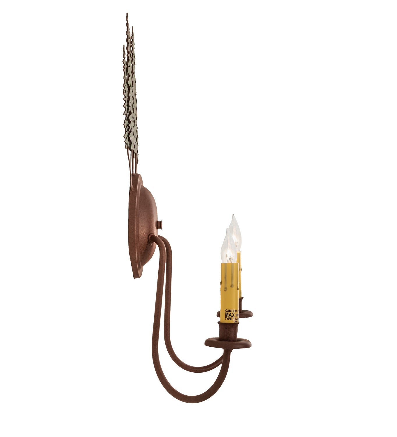 Meyda Tiffany - 29460 - Two Light Wall Sconce Hardware - Tall Pines - Rust/Green Trees