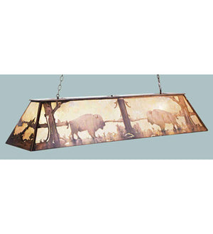 Meyda Tiffany - 50112 - 11 Light Pendant - Buffalo At Lake - Antique Copper