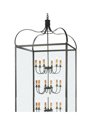 Meyda Tiffany - 67716 - 12 Light Pendant - Rennes - Charred Iron