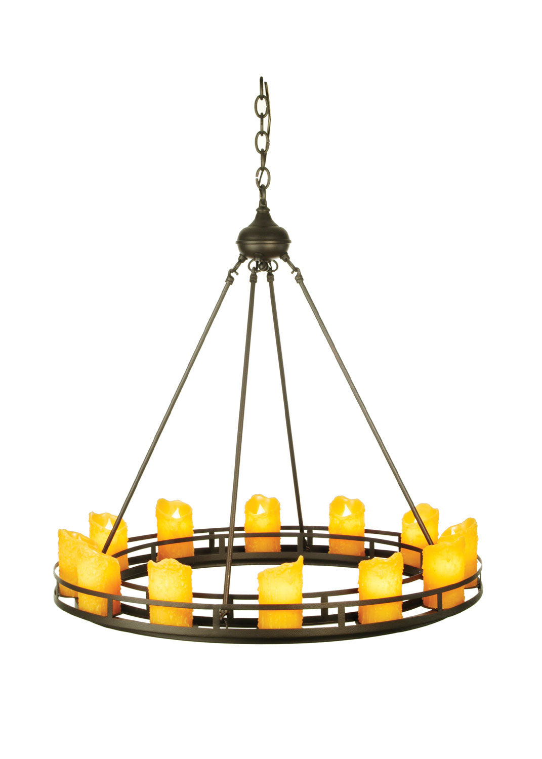 Meyda Tiffany - 68217 - 12 Light Chandelier - Barbury - Dark Roast