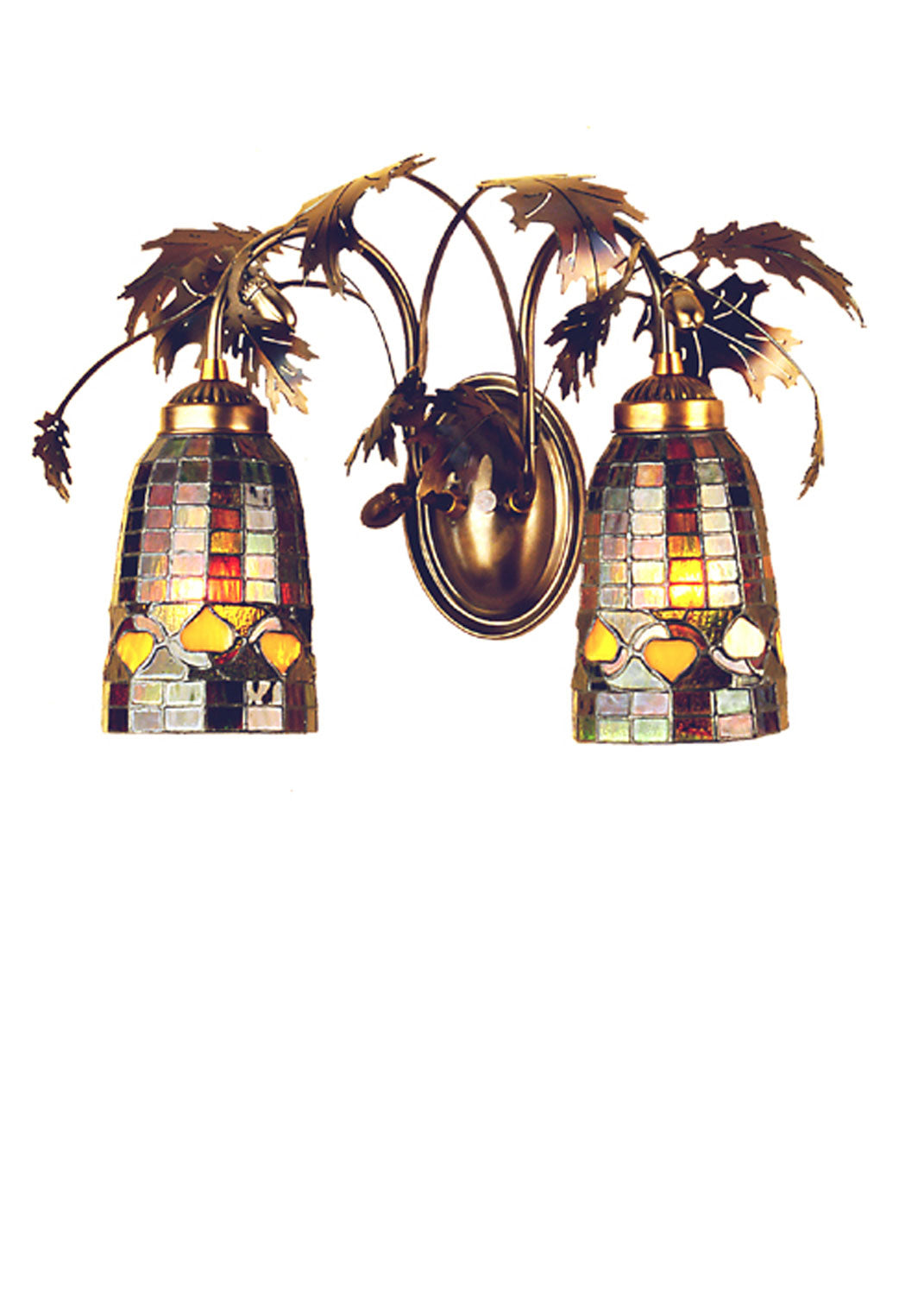 Meyda Tiffany - 69227 - Two Light Wall Sconce - Tiffany - Antique Copper