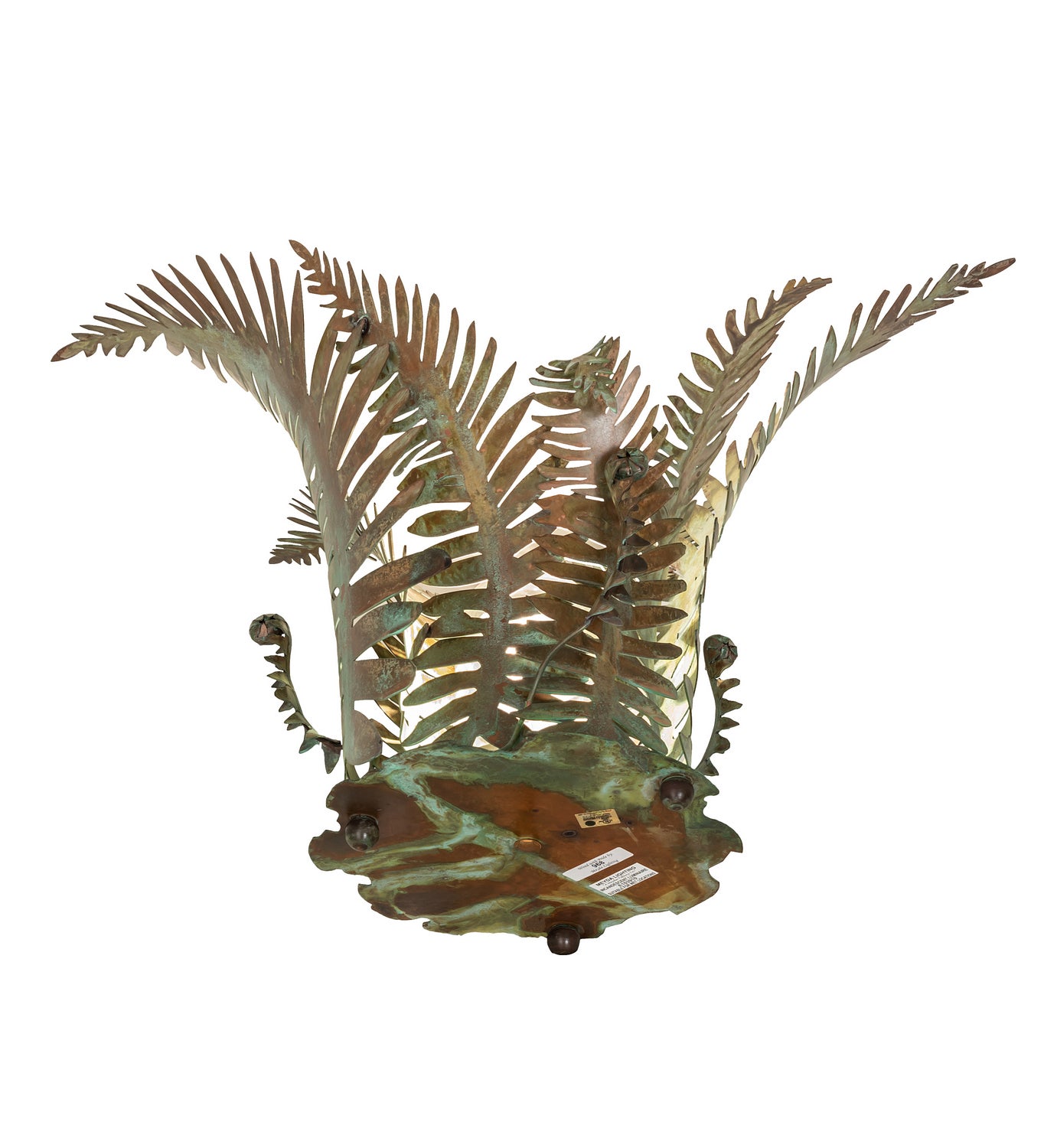 Meyda Tiffany - 70630 - One Light Table Lamp - Fern - Verdi Copper