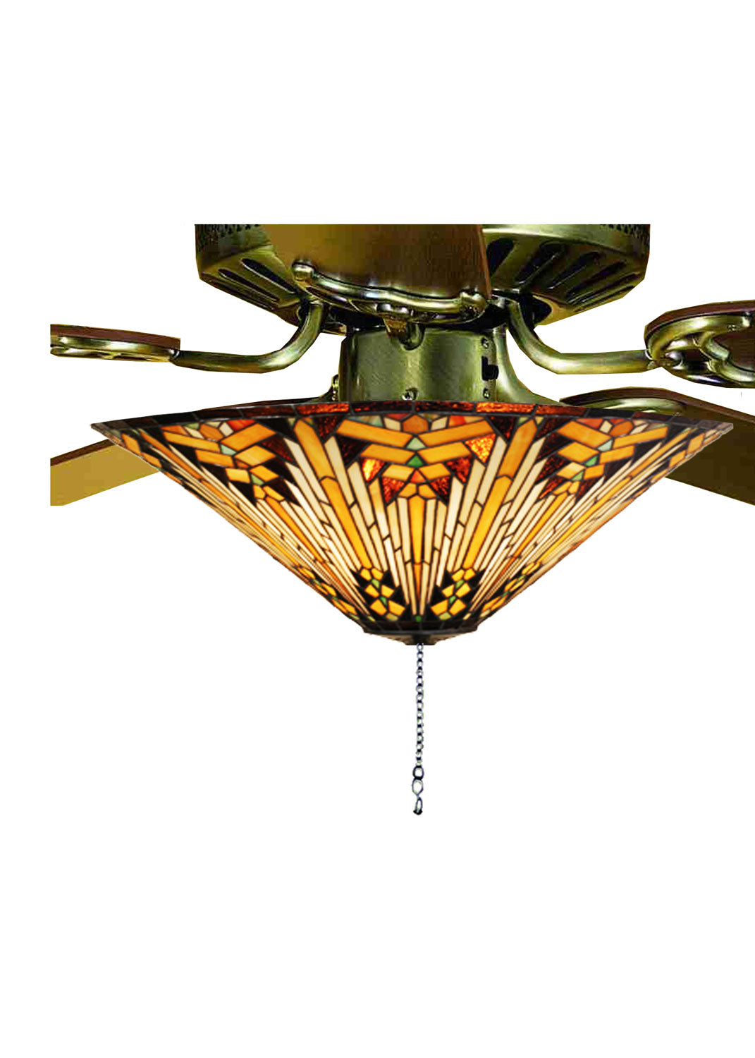 Meyda Tiffany - 73124 - Three Light Fan Light Fixture - Nuevo - Mahogany Bronze