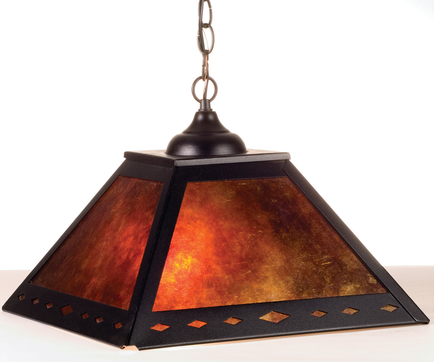 Meyda Tiffany - 76313 - Two Light Pendant - Diamond Mission - Textured Black