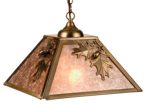 Meyda Tiffany - 76317 - Two Light Pendant - Oak Leaf & Acorn - Antique Copper