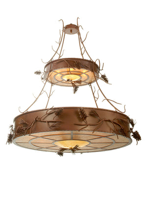 Meyda Tiffany - 79713 - 12 Light Chandelier - Woodland Pine - Rust