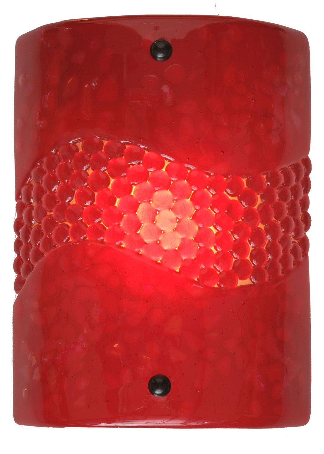 Meyda Tiffany - 98910 - One Light Wall Sconce - Metro Fusion - Red/Red Pebbles