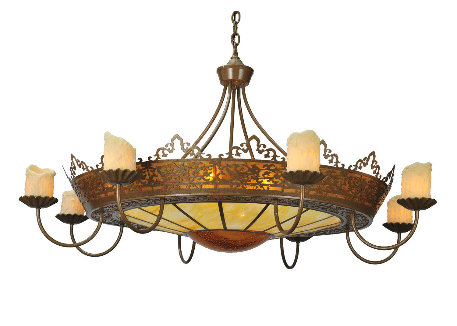 Meyda Tiffany - 99367 - 20 Light Chandelier - Stanley - Antique Hammered Gold