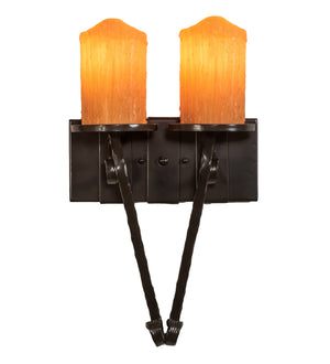 Meyda Tiffany - 99467 - Two Light Wall Sconce - Carpathian - Timeless Bronze