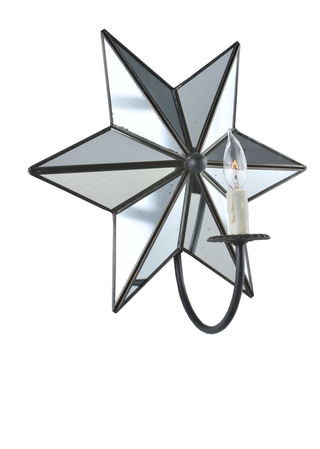 Meyda Tiffany - 99585 - One Light Wall Sconce - Mirrored Star - Oil Rubbed Bronze